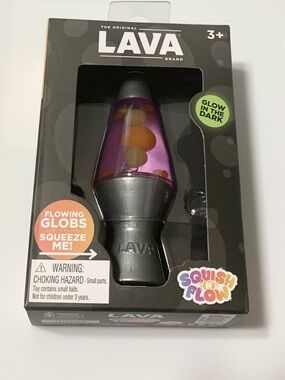 Schylling The Original Lava Lamp Squishy Fidget Toy Glow in the Dark NEW PINK